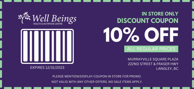 Well Beings Health and Nutrition Centre Discount Coupon